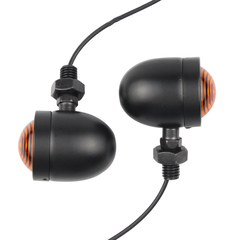 Мотоциклетен мигач и светлина за мъгла – мини ретро спирачна светлина, LJ марка, 12V, метален корпус с ABS абажур, модел Zhuan Deng