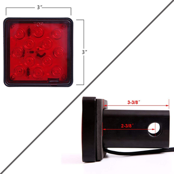 LED stražnje svjetlo za prikolicu, model 101005A; 12V; LED izvor svjetla; vodootporno.