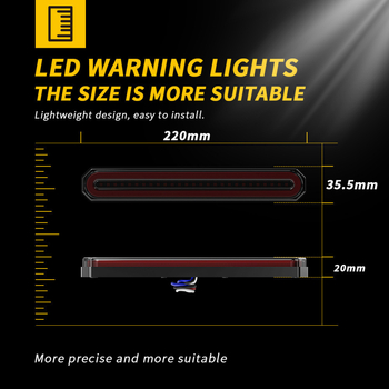 LED stražnja svjetla za kamion, model 87, brzo treperenje, visokopozicijsko svjetlo kočnice, signalno svjetlo prikolice, bočno svjetlo upozorenja