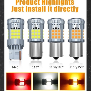 LED dekoder automobila s anti-flicker svjetlom za signalizaciju, 1156/7440/3157/3030, 10-30V, 50000h, univerzalno
