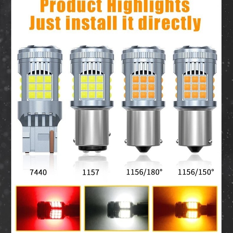 LED dekoder automobila s anti-flicker svjetlom za signalizaciju, 1156/7440/3157/3030, 10-30V, 50000h, univerzalno
