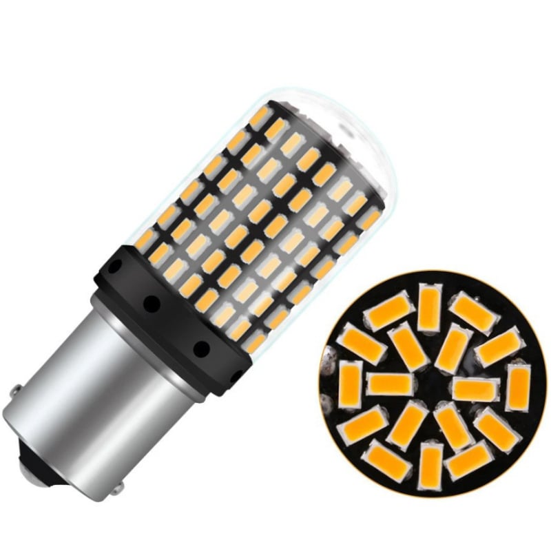 Auto LED svjetlo za brzu i pokazivač smjera, model 3014-144SMD neprekinuto dekodiranje [anti-strobe], 12V LED, vijek trajanja 50 000 h
