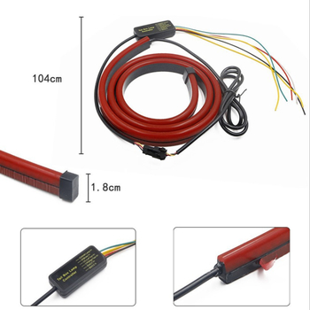 Automobilska LED stražnja svjetla s dinamičkom svjetlosnom trakom – 12V, 15W, 8000K, model t20-81-4014