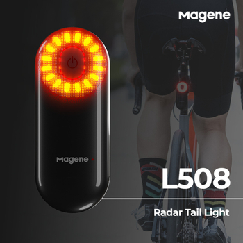 Magene L508 pametno radar zadnja svjetiljka za bicikl sa senzorom kočnice, za noćnu vožnju, visoka svjetlina