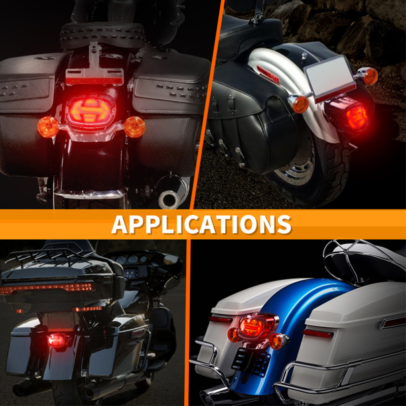 MS-HTL01 LED stražnje svjetlo za motocikl Harley 883, 12V DC, 8W