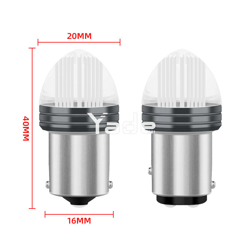 LED svjetlo za kočnice motociklima i automobilima, 12V, 9×2835 SMD, snažno stražnje svjetlo s lećom, model Bullet 3D, dimenzije 40×20 mm