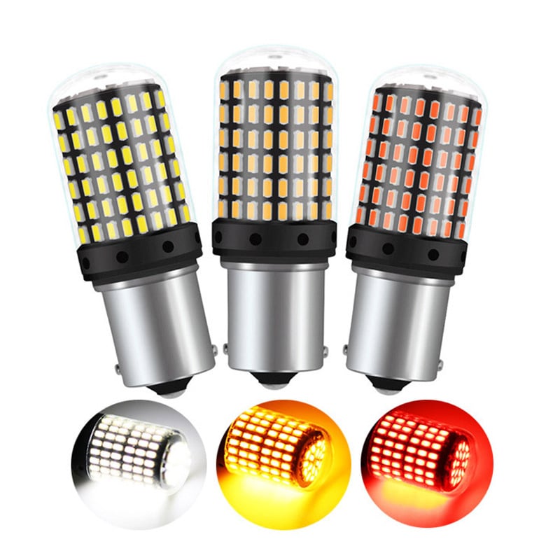 Автомобилен LED декодер против трептене за мигач и спирачка 1156/1157/7440/7443, 12-24V, LED 3014, 6000K, 30000 ч.