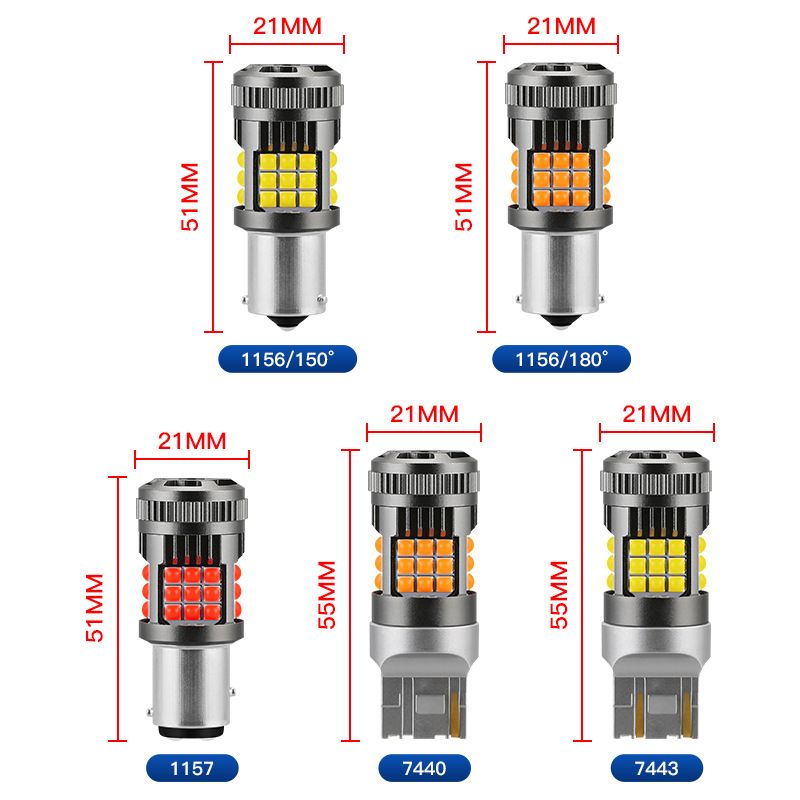 LED automobilsko svjetlo za signalizaciju s anti-flicker 36SMD, 12-24V, univerzalno, modeli 1156/1157/7440/7443, 31W