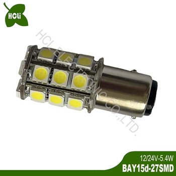LED stražnja svjetla za vozila, 12/24V, 5.4W, 1157-27SMD, 650-700 lm, 2800-6500K