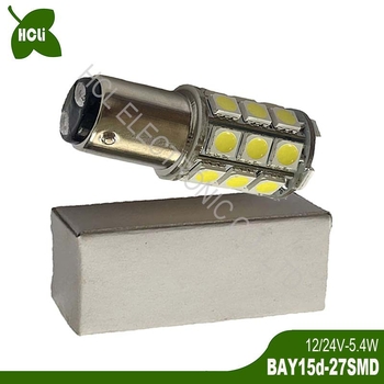 LED stražnja svjetla za vozila, 12/24V, 5.4W, 1157-27SMD, 650-700 lm, 2800-6500K