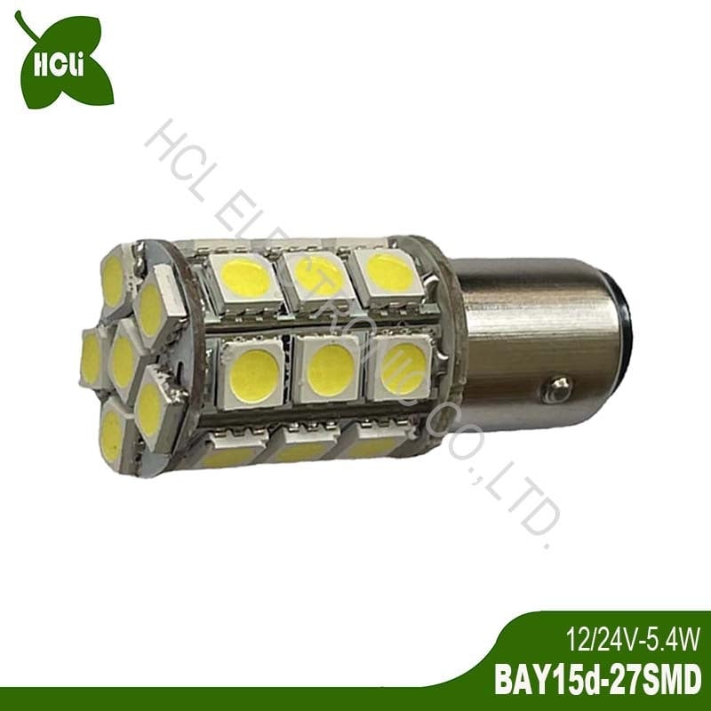 LED stražnja svjetla za vozila, 12/24V, 5.4W, 1157-27SMD, 650-700 lm, 2800-6500K