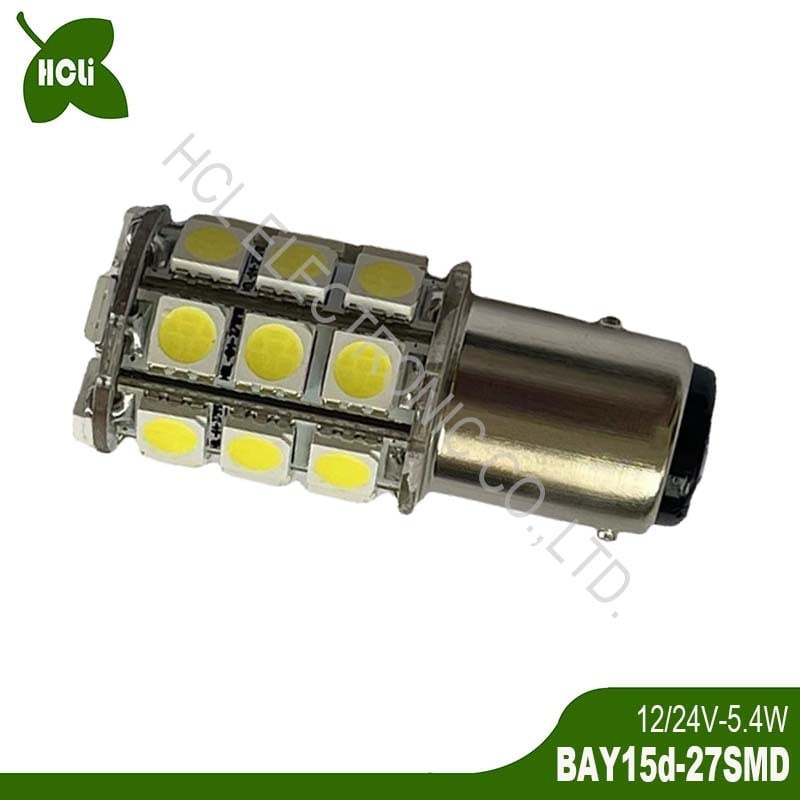 LED stražnja svjetla za vozila, 12/24V, 5.4W, 1157-27SMD, 650-700 lm, 2800-6500K