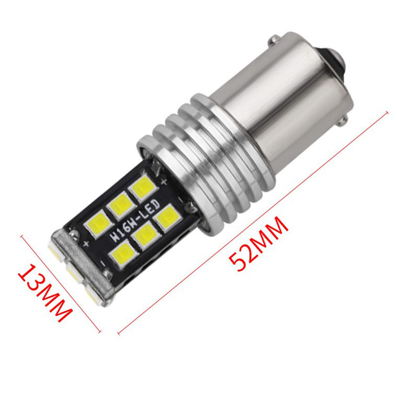 Autó LED hátrameneti lámpa - 12V, 2835 SMD, alumínium ház, univerzális kompatibilitás, modellek 1156/1157/T20