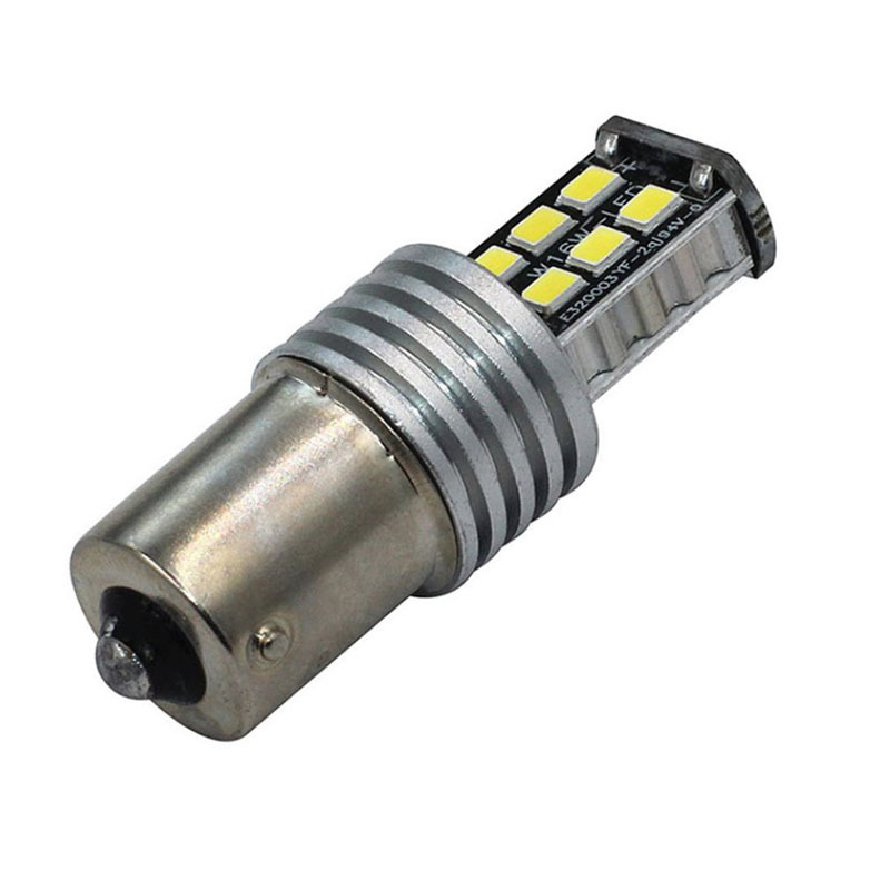 Autó LED hátrameneti lámpa - 12V, 2835 SMD, alumínium ház, univerzális kompatibilitás, modellek 1156/1157/T20