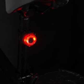 Prednje i stražnje LED svjetlo za bicikl, USB-C punjenje, baterija 200 mAh, montaža trakom, za noćnu vožnju