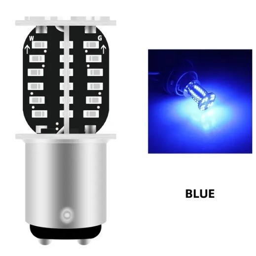 Lampa de frână LED pentru motocicletă 1157, LED 3014, 5W, 12V, 720lm