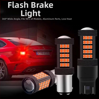 Auto LED svjetlo za kočnice s 66 SMD, snažan bljesak, svjetlo za vožnju unatrag i signalizacija smjera (1156/1157/2835)