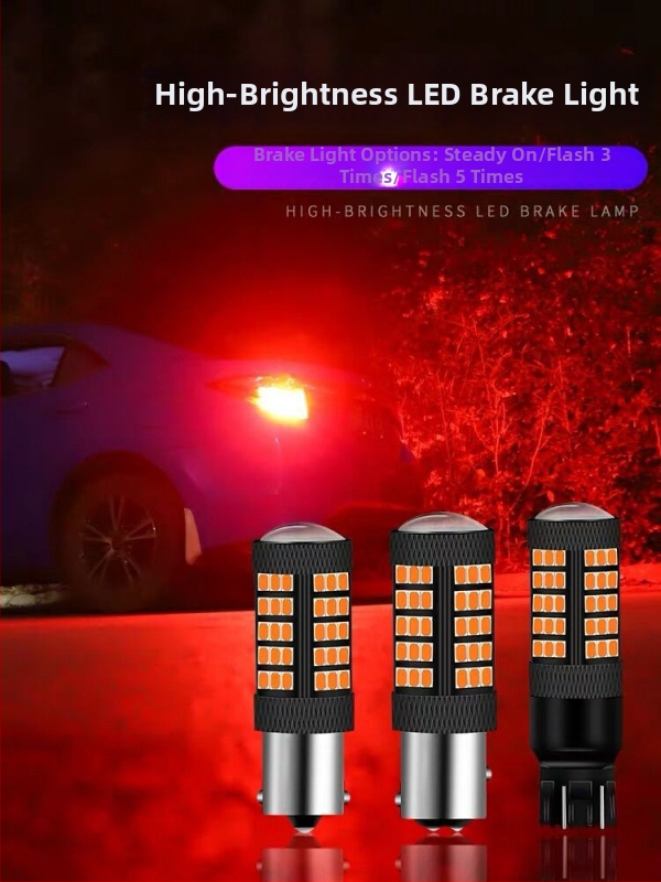 Auto LED svjetlo za kočnice s 66 SMD, snažan bljesak, svjetlo za vožnju unatrag i signalizacija smjera (1156/1157/2835)