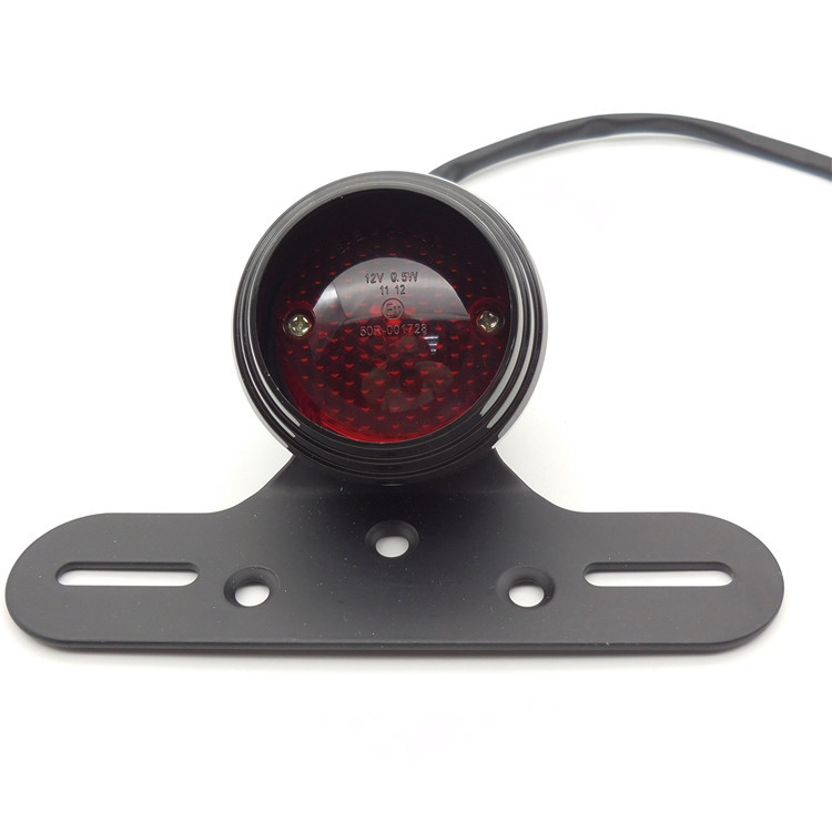 Kružna LED stražnja svjetla za motocikl CH-2021A-LED s nosačem, 12V, 16mA pogon / 80mA kočnica