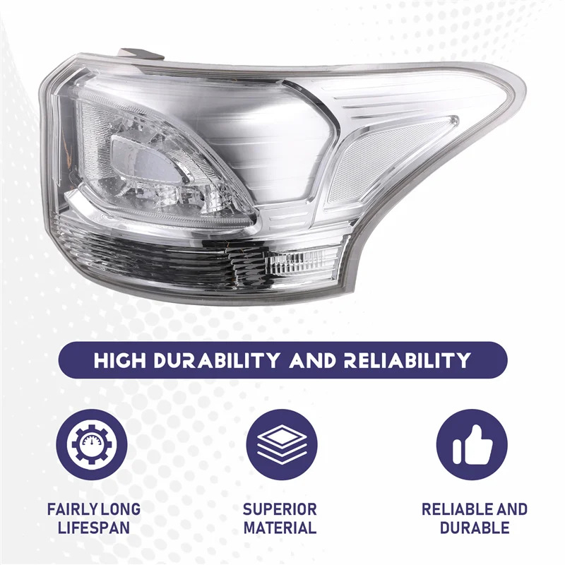 Задни светлини за Mitsubishi Outlander (2014–2015), LED задни светлини за стоп и габарит, 12V, номера на частта 8330A789 / 8330A790