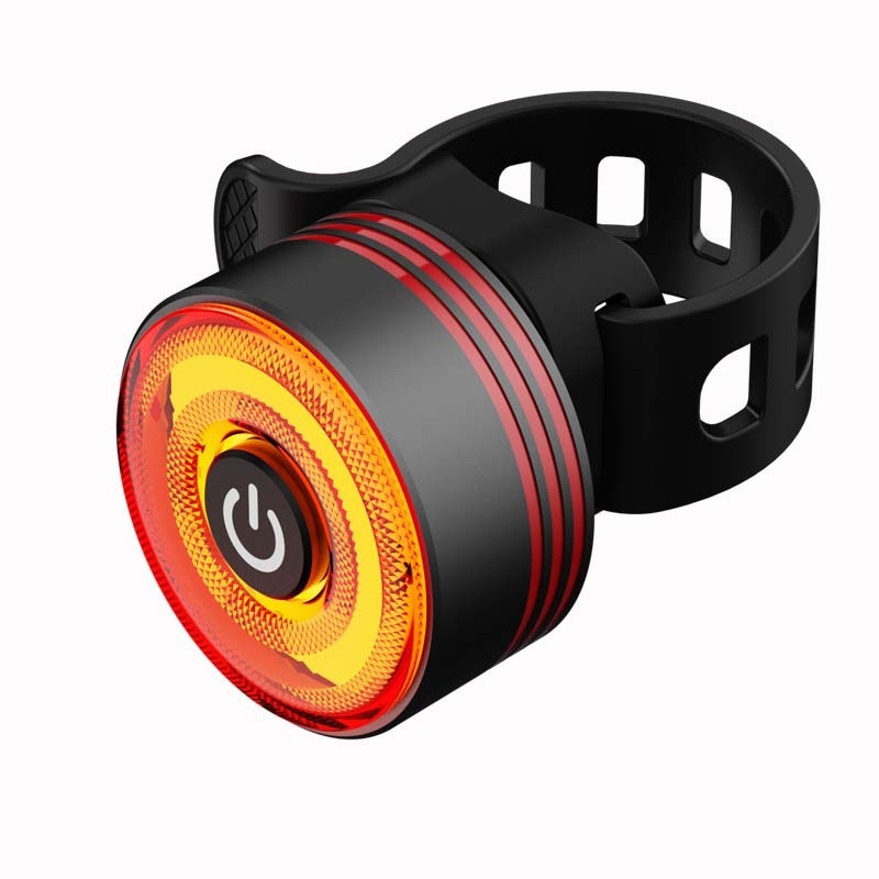 MANGELEYES Lumină spate cu senzor de frână pentru biciclete de munte — aliaj de aluminiu, personalizabil