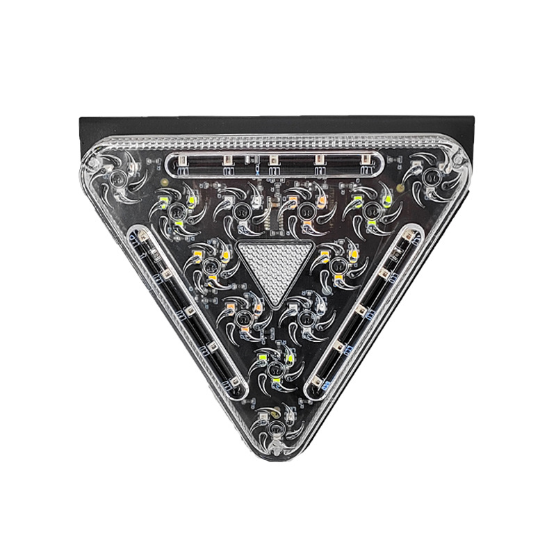 Šareni LED trokutasti svjetlo za kočenje, 12/24V, super jarko upozoravajuće svjetlo