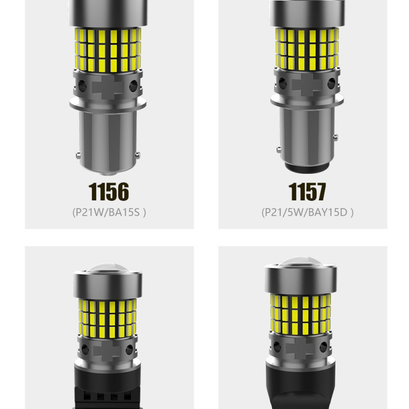 LED svjetlo za automobil 1157, 12,6W, 12–18V, 3014 LED, 3000K–6000K