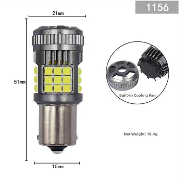 LED auto smerové svetlo s anti-flicker, brzdové a cúvacie svetlo | kompatibilné s 1156/1157/7440/7443 | 31W | 12V | 6500-7500K