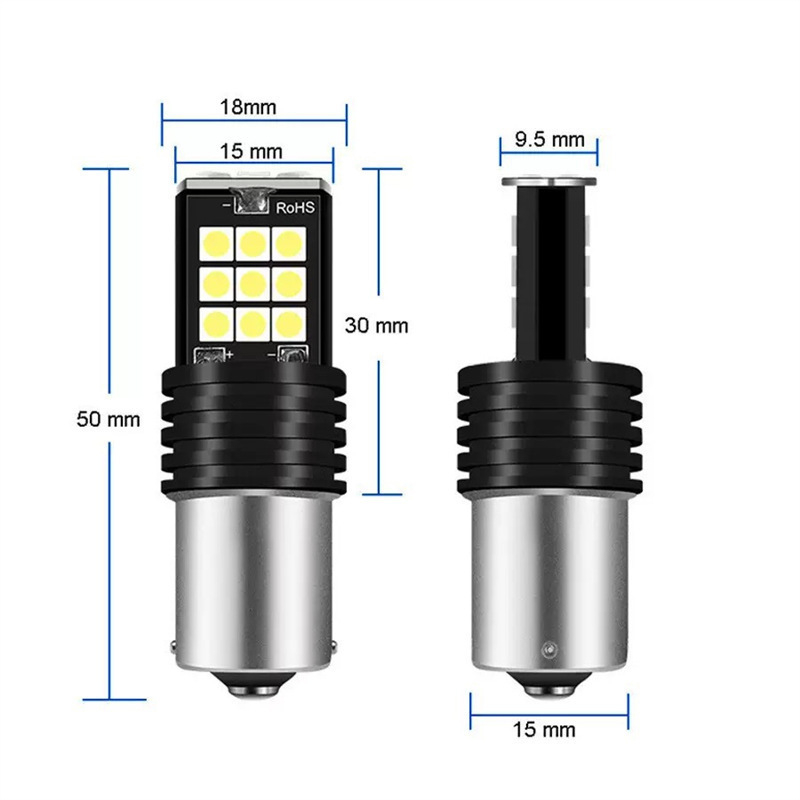 Automobilsko LED svjetlo kočnice s 24×3030 SMD, 12V, 10W, kompatibilno s 1156/1157/7443/7440/3156/3157