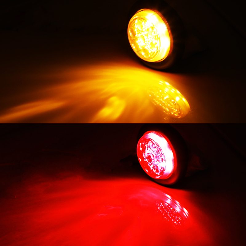 Bočno svjetlo kamiona s lećom i gumenim prstenom – 24V, 7-LED, 2835 SMD, 6000K