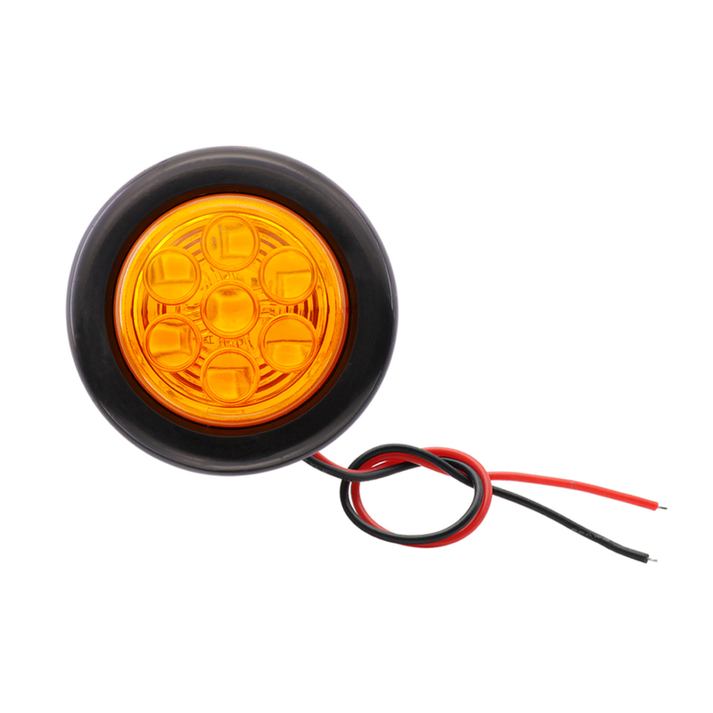 Bočno svjetlo kamiona s lećom i gumenim prstenom – 24V, 7-LED, 2835 SMD, 6000K