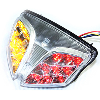 LED stražnja svjetiljka za GSX-R 600/750/1000 — integrirano stražnje svjetlo kočenja i pokazivač smjera, MR52673, 12V, LED, ABS, 10000+ sati
