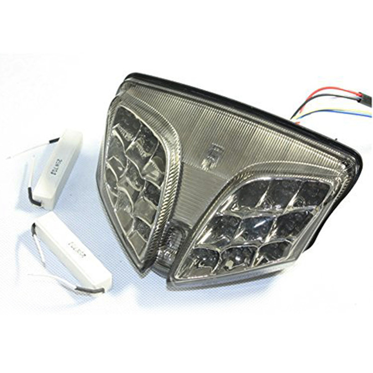 LED stražnja svjetiljka za GSX-R 600/750/1000 — integrirano stražnje svjetlo kočenja i pokazivač smjera, MR52673, 12V, LED, ABS, 10000+ sati