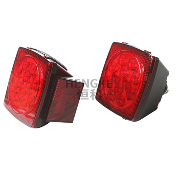 LED kvadratno stražnje svjetlo za prikolicu – komplet, 12V, dimenzije 400×110×160 mm, 5000 lm, 7000K, 5050SMD 0.2W