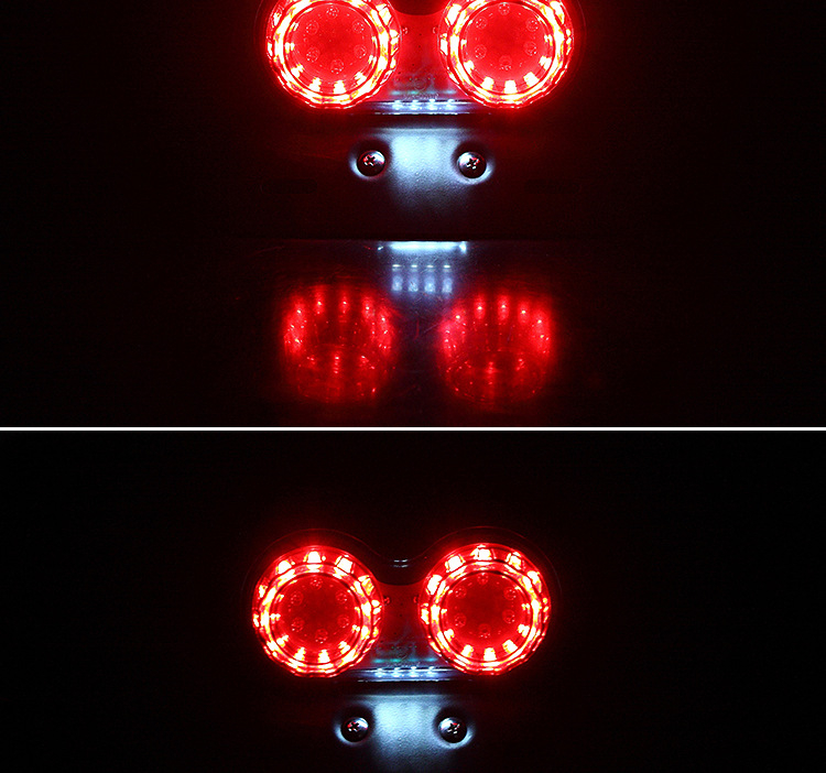 Motocikl LED stražnje svjetlo, vodootporno, 12V, 5W, 0,2A, vijek trajanja 100000 h, svjetlo za kočnicu i pokazivač smjera