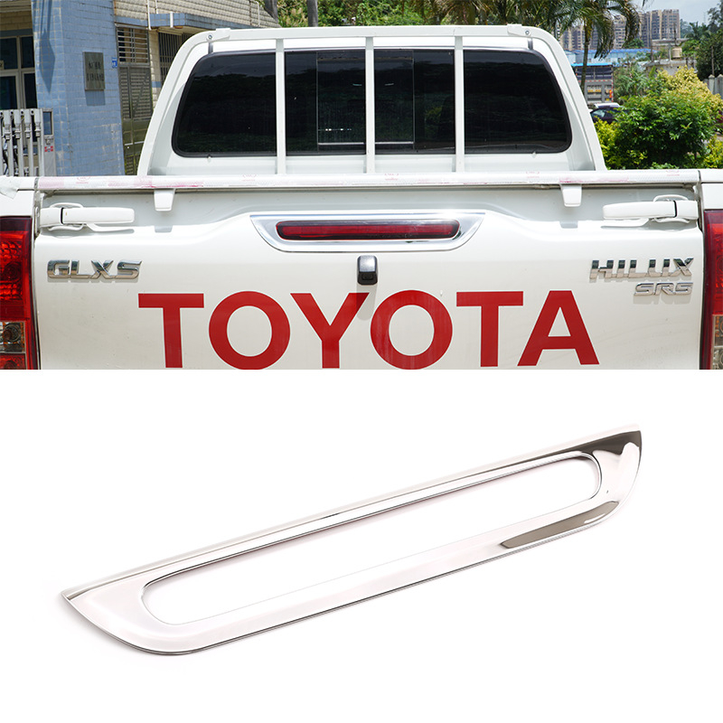 Okvir stražnjeg svjetla prtljažnika od nehrđajućeg čelika, set 1 kom, kompatibilno s Toyota Hilux 2015–2021, marka Ouchuang