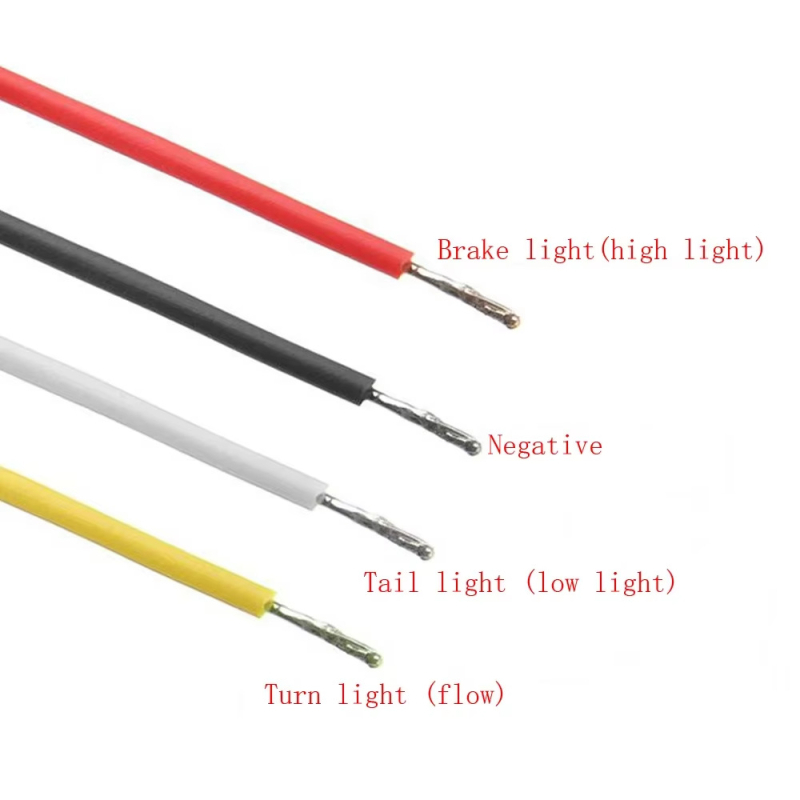 Lumină spate pentru motocicletă compatibilă Harley, ghid LED cu 100 LED, 0,5W, 10–30V