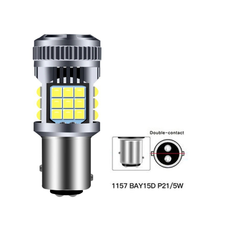 T20 auto LED pokazivač smjera sa ventilatorom, 3030-36 SMD, 28W, 12–24V, 6000K
