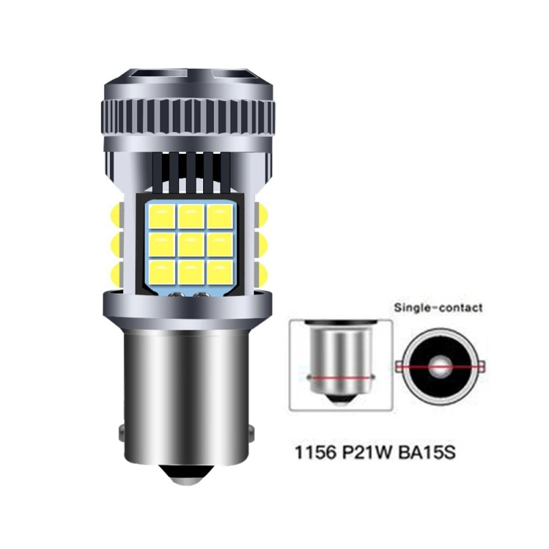 T20 auto LED pokazivač smjera sa ventilatorom, 3030-36 SMD, 28W, 12–24V, 6000K