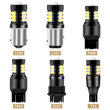 Auto LED svjetlo za kočenje i za vožnju unatrag, 3030 SMD, 21 LED, T15, 12–24V, 6000K