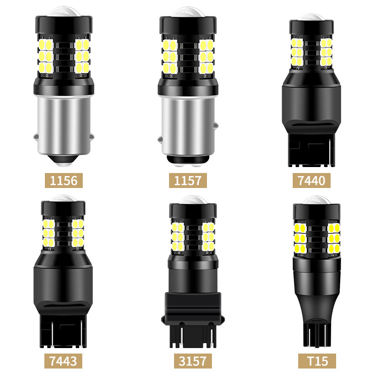 Auto LED svjetlo za kočenje i za vožnju unatrag, 3030 SMD, 21 LED, T15, 12–24V, 6000K