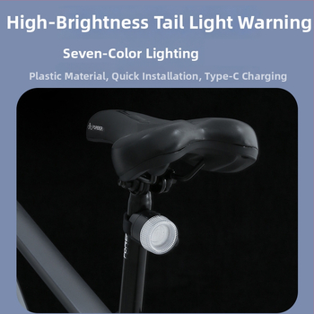 Dviračio stabdžių galinis žibintas su išmaniu vibracijos jutikliu, skirtas naktiniam važiavimui, didelis ryškumas, atsparus vandeniui, ilgas baterijos veikimo laikas