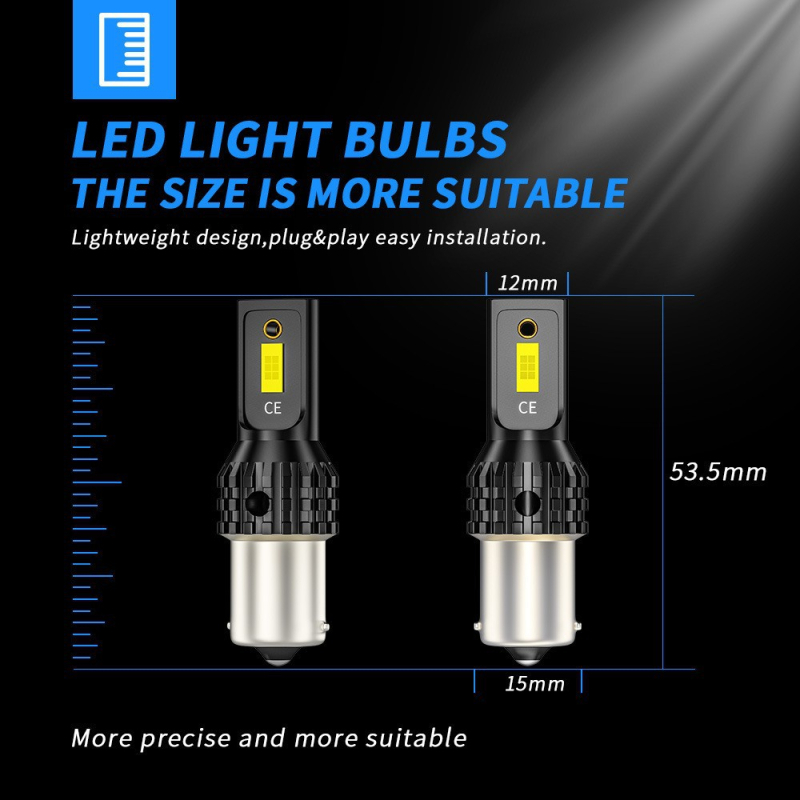 Automobilska LED žarulja 3570, 2 LED za signalizaciju skretanja, 12W, 12-32V, 6500K