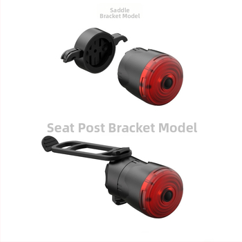 Wind&Moon Dviračio stabdžio galinis žibintas — itin ryškus LED, šviesos jutiklis, įkraunamas, pritaikomas privatinei ženklo etiketėi