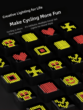 Dviračio užpakalinė lemputė su išmaniu jutikliu ir stabdymo funkcija, prekės ženklas MJR, neimportuota, be pritaikymo, be privačios etiketės