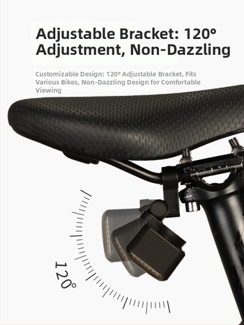 Dviračio užpakalinė lemputė su išmaniu jutikliu ir stabdymo funkcija, prekės ženklas MJR, neimportuota, be pritaikymo, be privačios etiketės