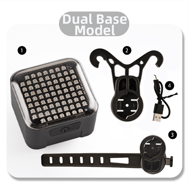 Dviračio užpakalinė lemputė su išmaniu jutikliu ir stabdymo funkcija, prekės ženklas MJR, neimportuota, be pritaikymo, be privačios etiketės