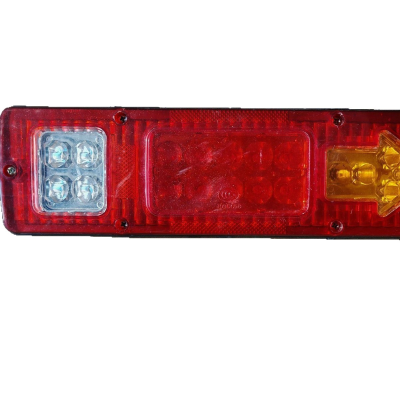 Zadnja svjetiljka poljoprivrednog tricikla – Višenamjenska (kočnica, upravljanje, parkiranje/unatrag) s integriranim svjetlom za sprječavanje sudara, 12/24V, LED + žarulja
