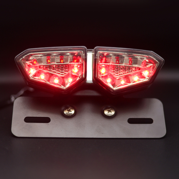 LED motorkerékpár hátsó lámpa – Rayban-007, 12V univerzális, 10W, 2A, hosszú élettartam