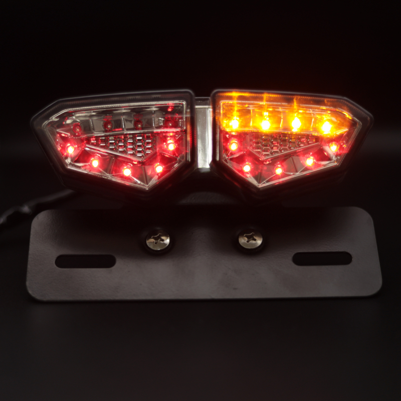 LED motorkerékpár hátsó lámpa – Rayban-007, 12V univerzális, 10W, 2A, hosszú élettartam